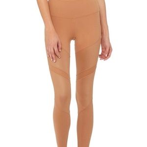 Tan Nude Pink High Rise Sheer ALO Sheila Activewear Leggings